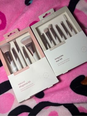 (2) Makeup brushes